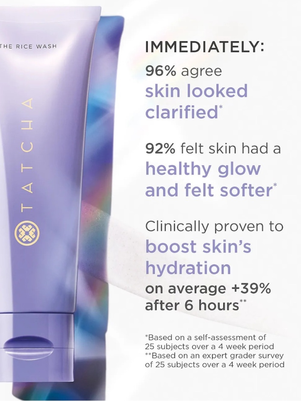 Tatcha The Rice Wash Soft Cream Cleanser Mini 15ml BRAND NEW/SEALED - Picture 2 of 4